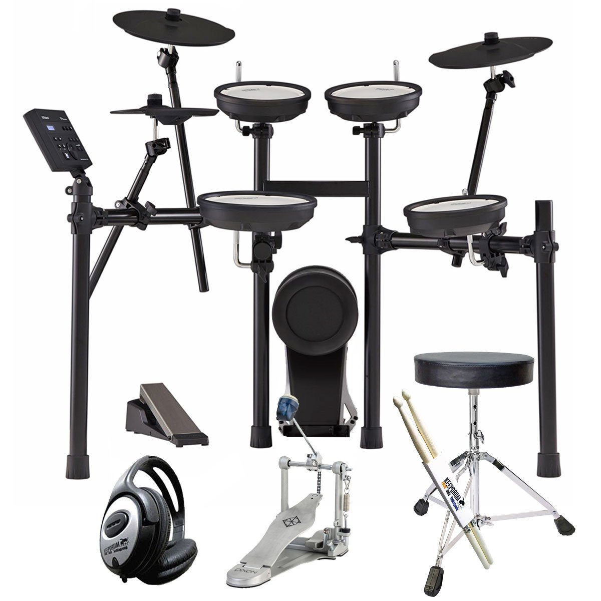 E-Drum Roland TD-07KV E-Drum Schlagzeug Set Bundle