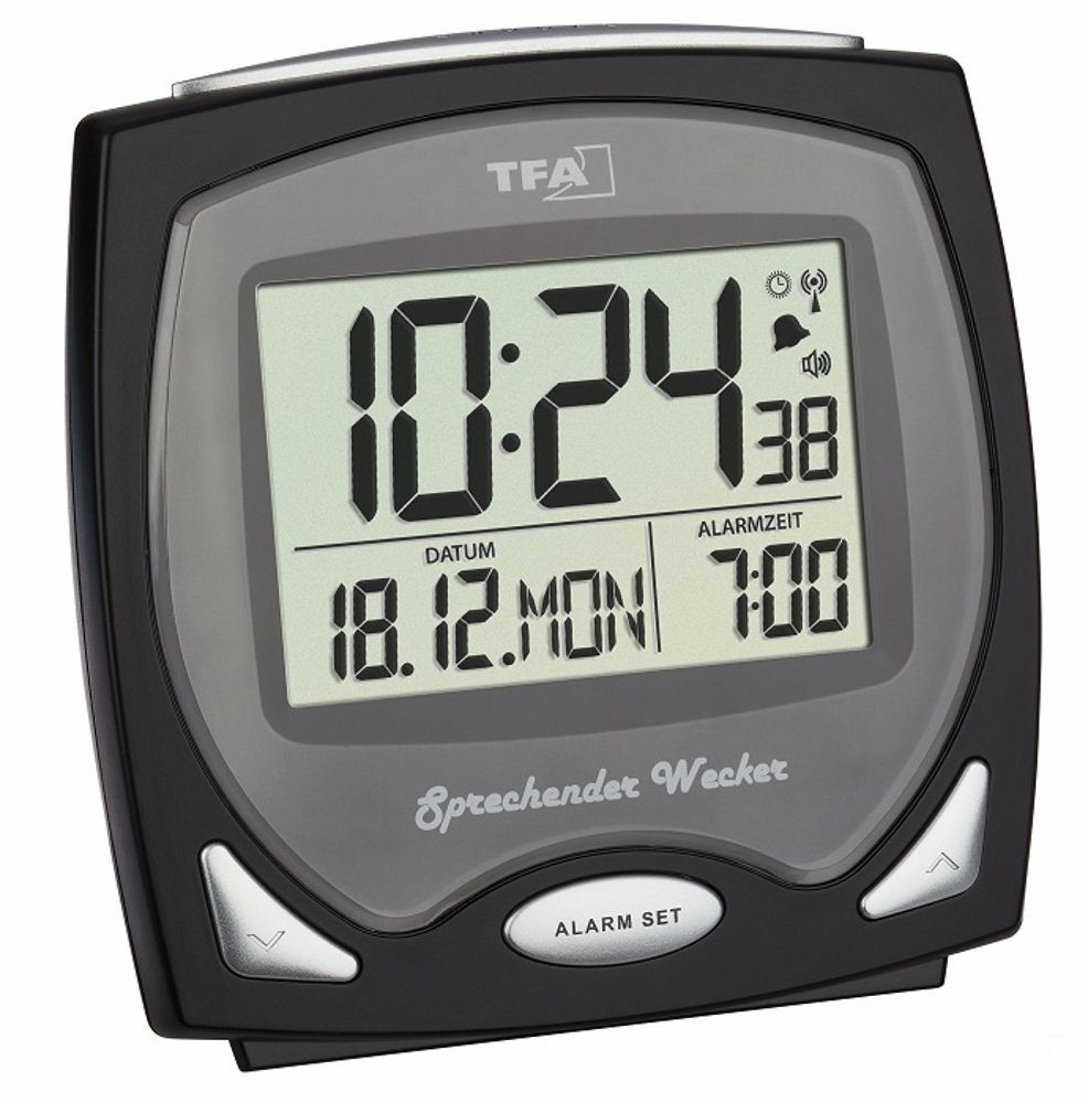 TFA Dostmann Funkwecker Sprechender Wecker TFA 60.2541.01 Sprache Deutsch günstig online kaufen