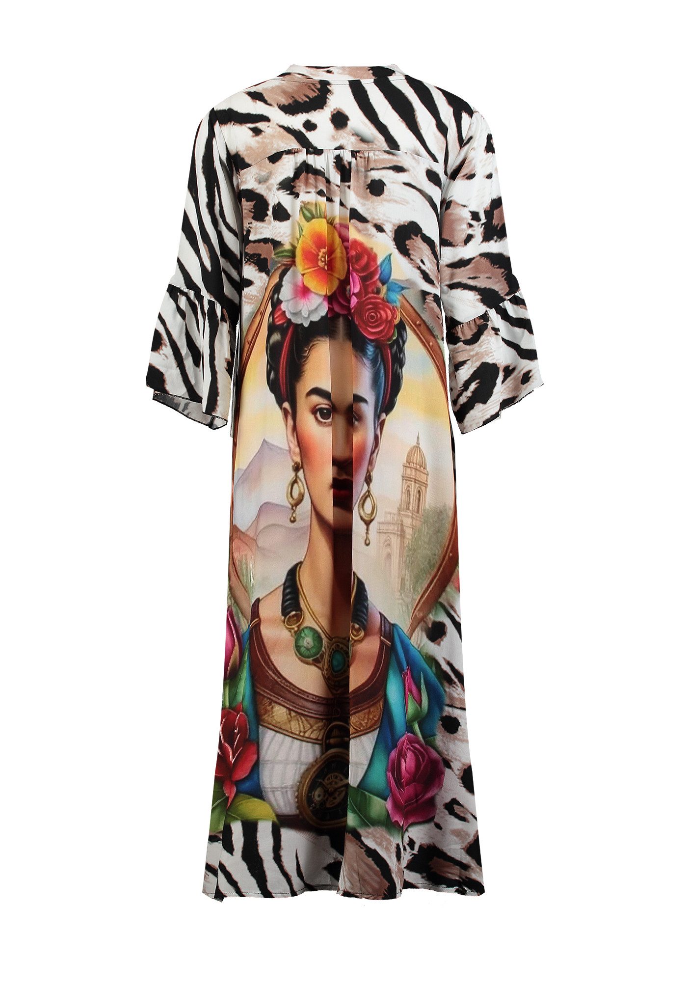 Key Largo Druckkleid WD MONOBROW v-neck (1-tlg)