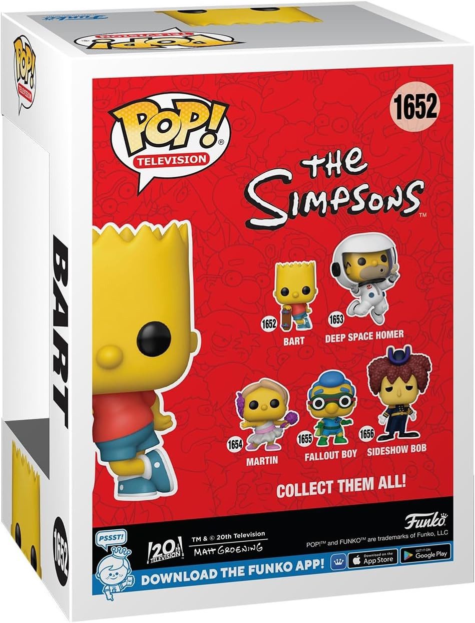 Funko Actionfigur Simpsons Pop! Animation Vinyl Figur Bart 9 cm, (1-tlg), coole Vinyl-Figur