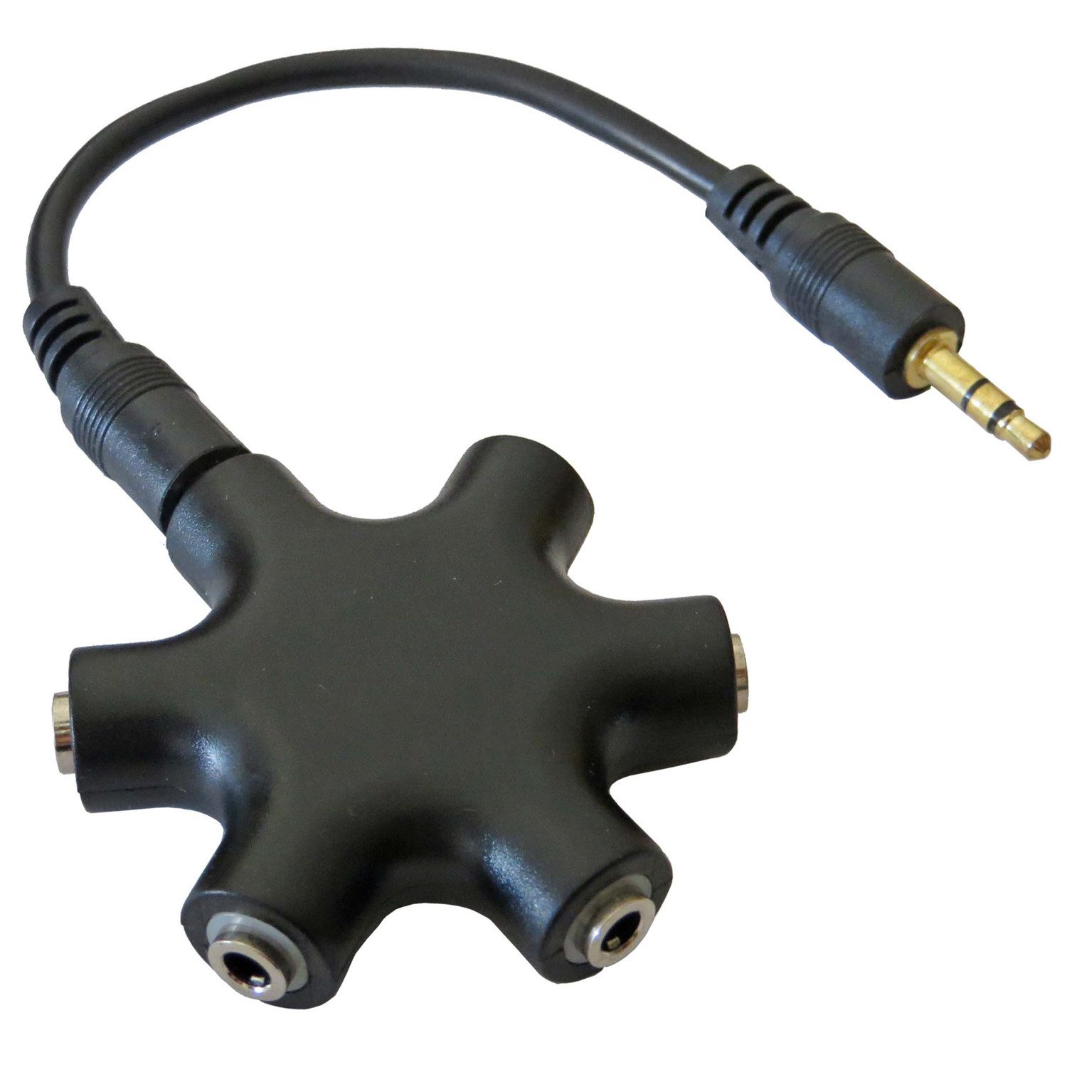 keepdrum keepdrum ADA067 5-fach Verteiler Splitter mehrfach Y-Adapter Audio-Adapter 3,5-mm-Klinke zu 3,5-mm-Klinke, 5-fach Audio Verteiler