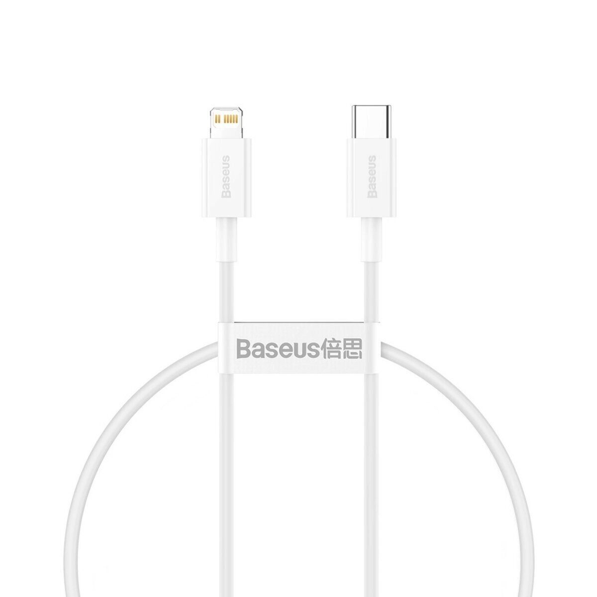 Baseus Baseus Schnell-Ladekabel USB-C auf Lightning, 20W, PD, 2m (weiß) Smartphone-Kabel