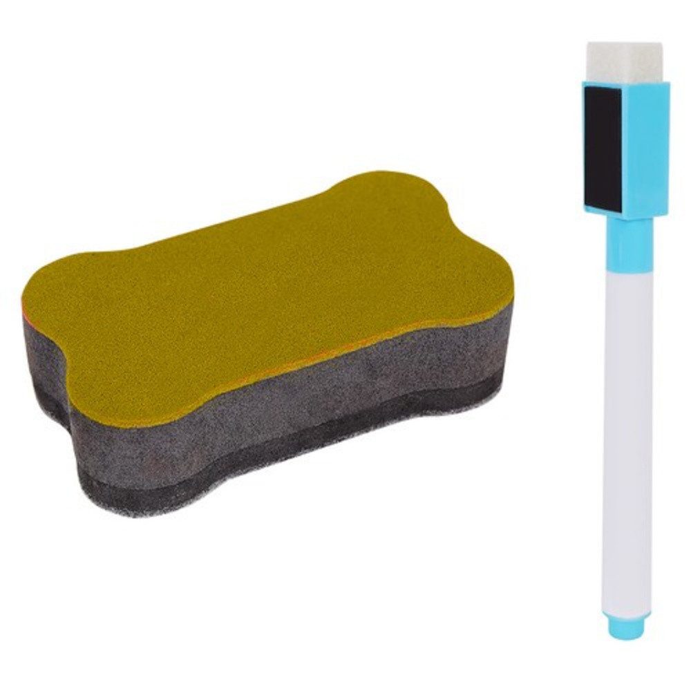 KRUZZEL Standtafel Doppelseitige Kreidetafel, (Spar-Set, 1-tlg., Kreativität), Inklusive Zubehörfach, große Schrauben für Drehfunktion, robust