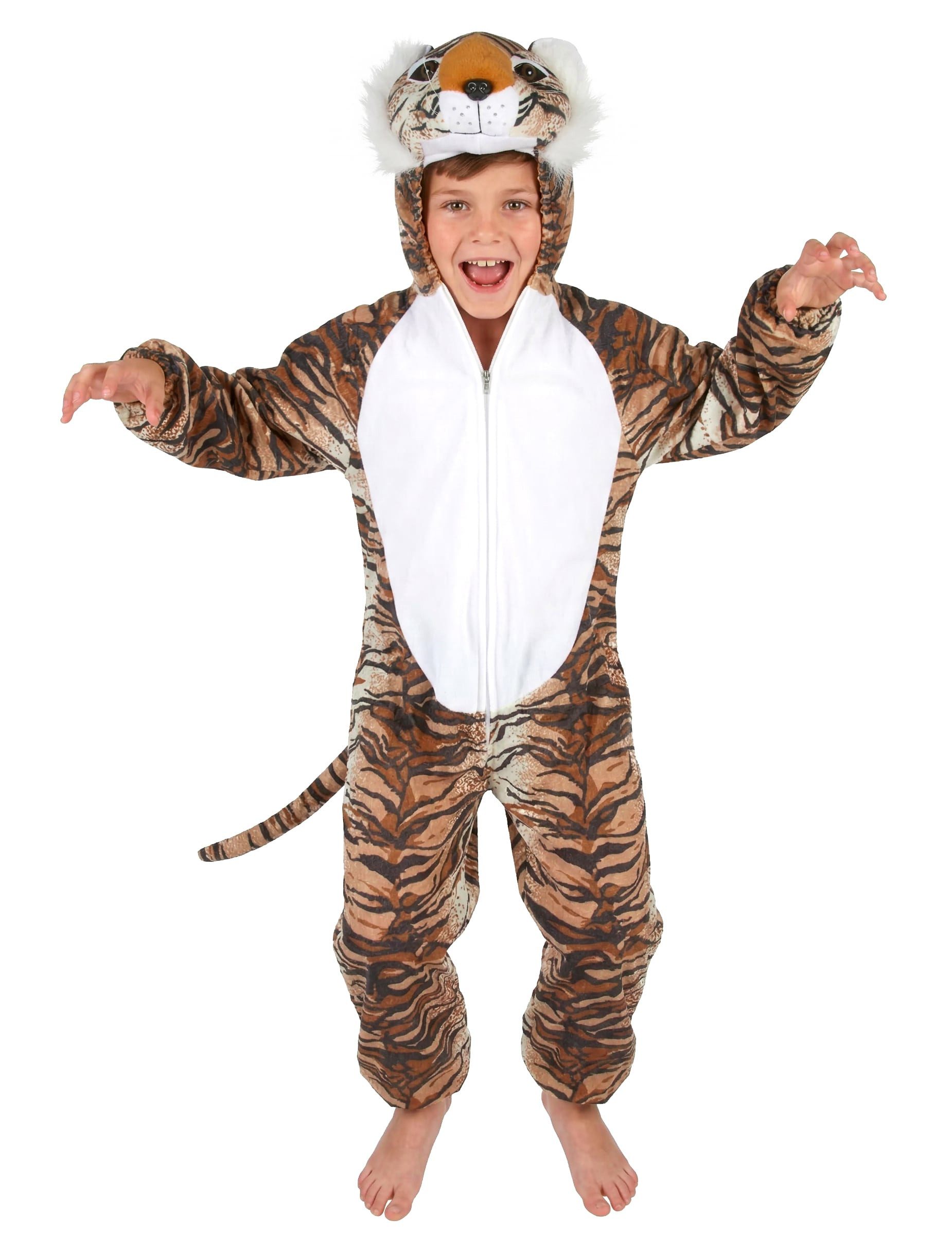 JADEO Kostüm Kleiner Tiger Kleinkinder-Tierkostüm braun-schwarz-weiss