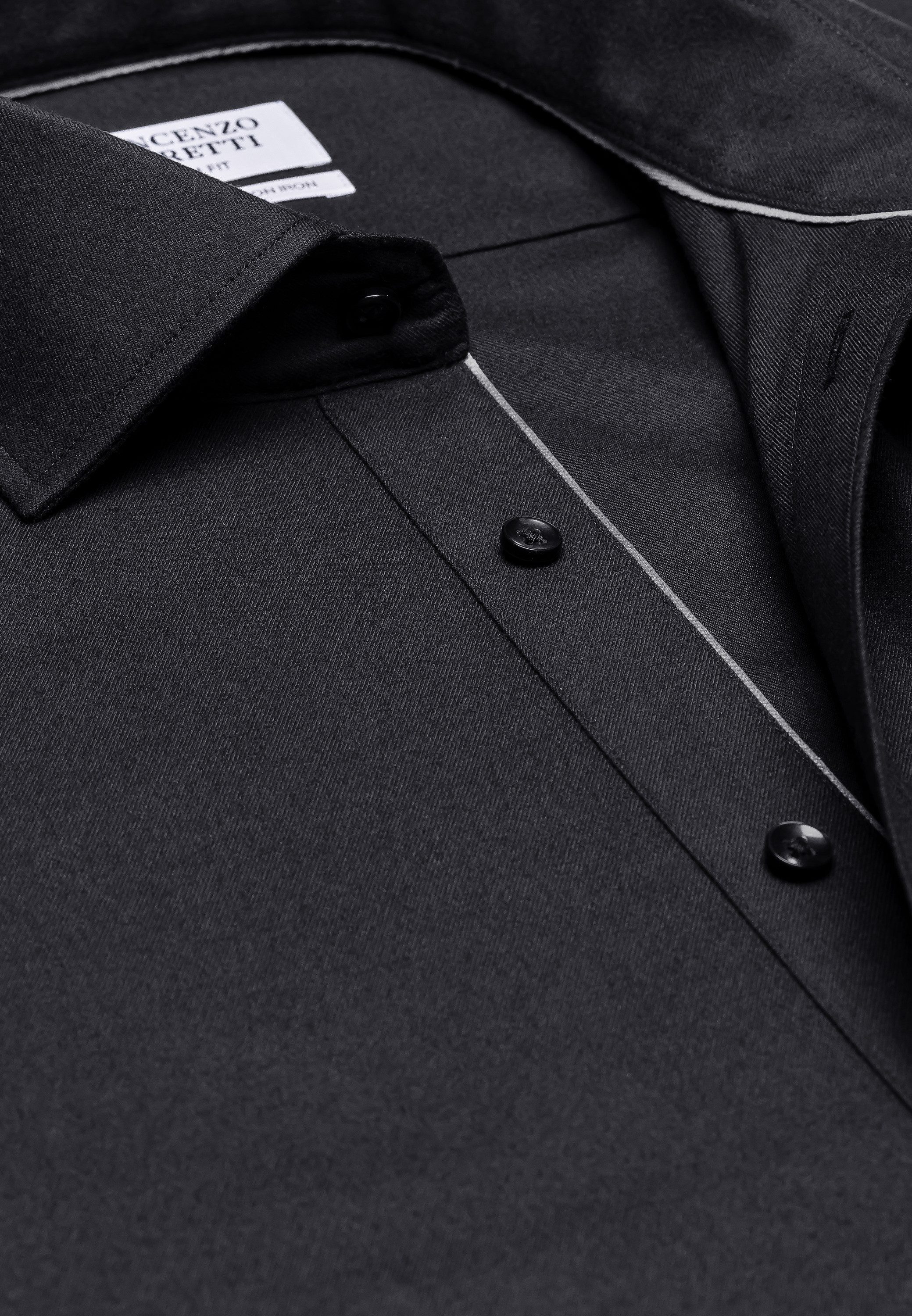 Vincenzo Boretti Businesshemd tailliert bügelfrei soft