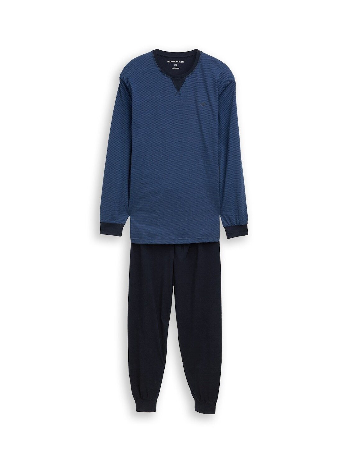 TOM TAILOR Pyjama Unterwäsche (2 tlg) Pyjama-Set aus Baumwolle