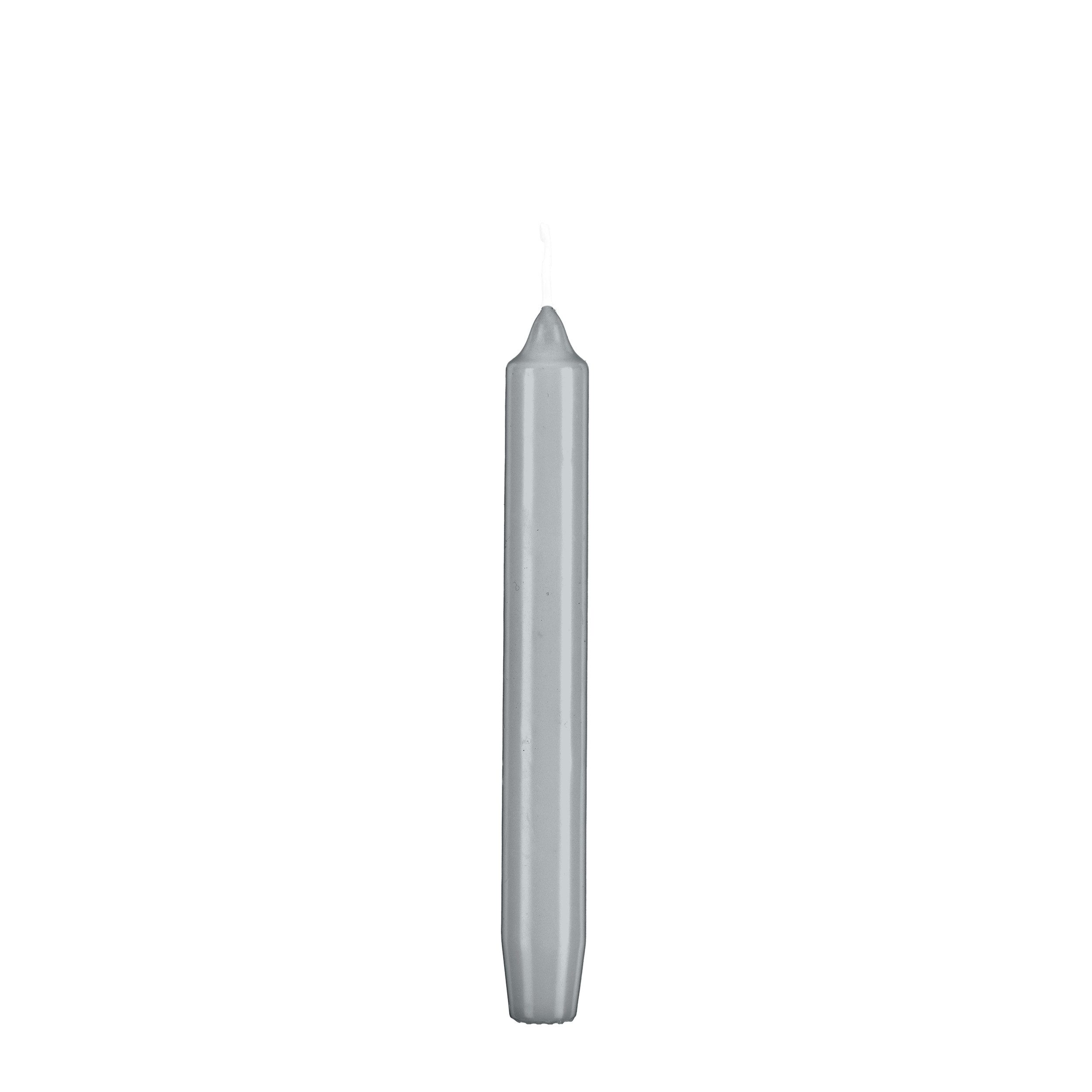 Kopschitz Kerzen Tafelkerze Tafelkerzen Silbergrau 190 x Ø 21 mm, 48 Stück