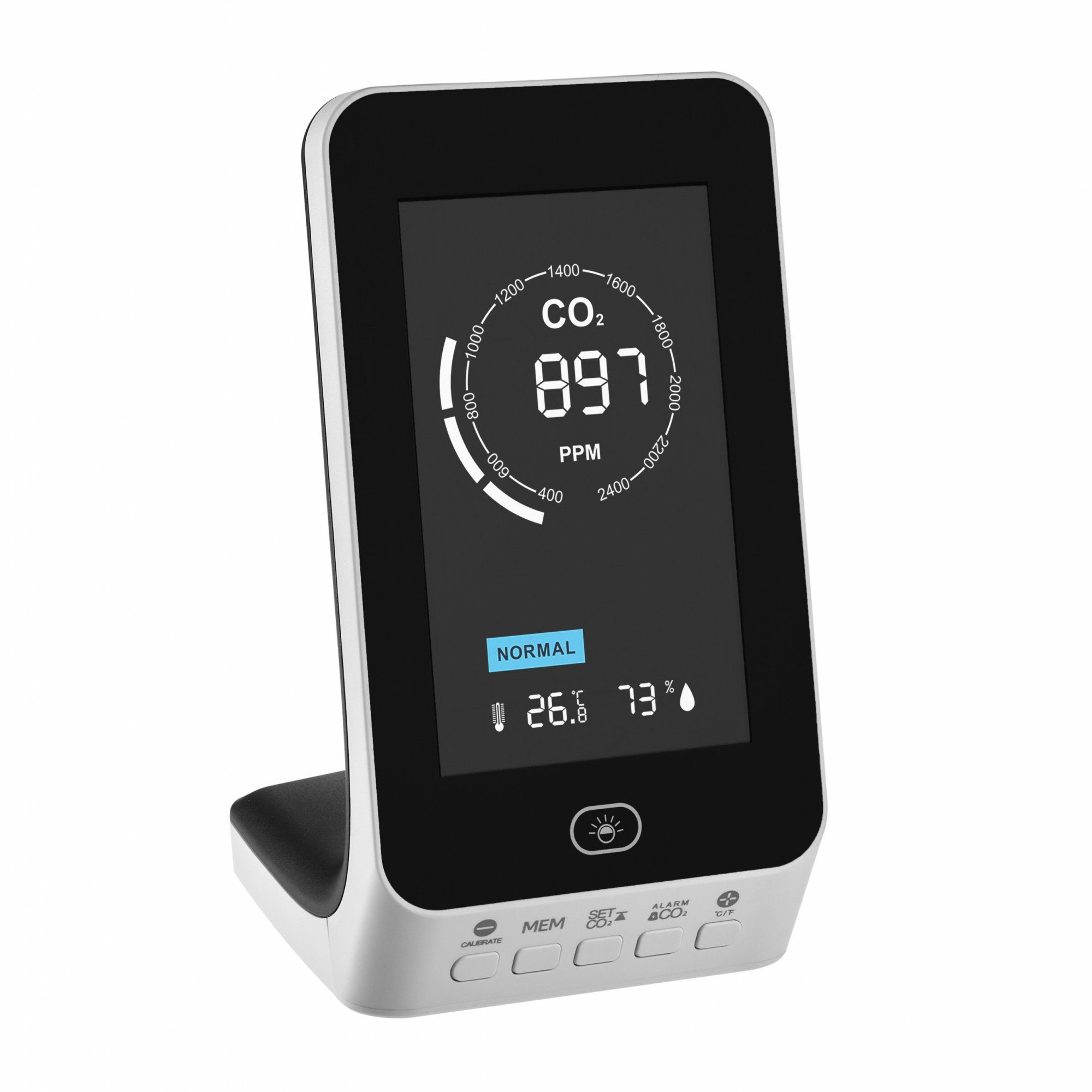 TFA Dostmann Raumthermometer TFA 31.5010 Aircontrol UP CO2 Ampel Messgerät Monitor mit Ampelanzeige