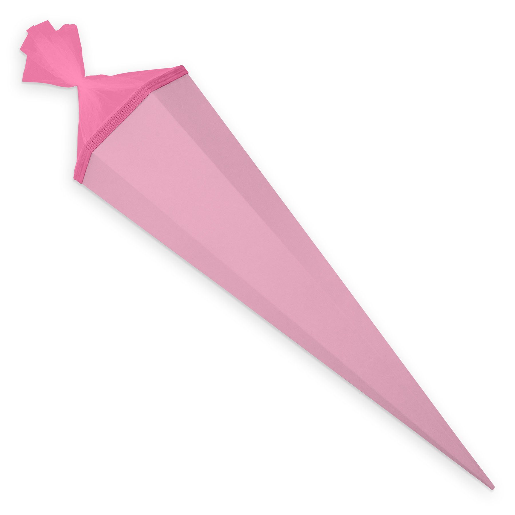 itenga Schultüte itenga Bastelschultüte mit Verschluss ROSA 6eckig 85cm