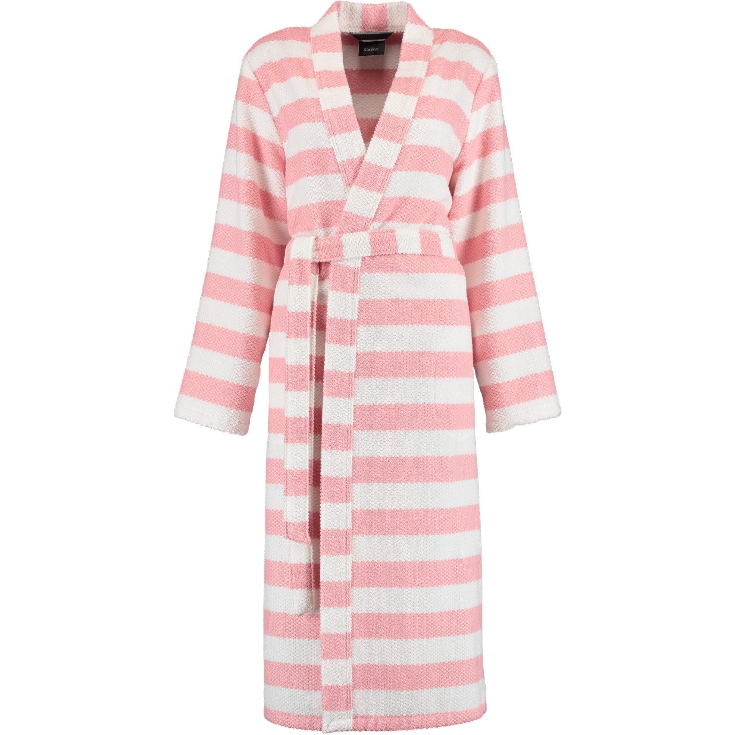 Cawö Damenbademantel Struktur 1241 Kimono Frottier, Kimono, 100% Baumwolle, extraleicht