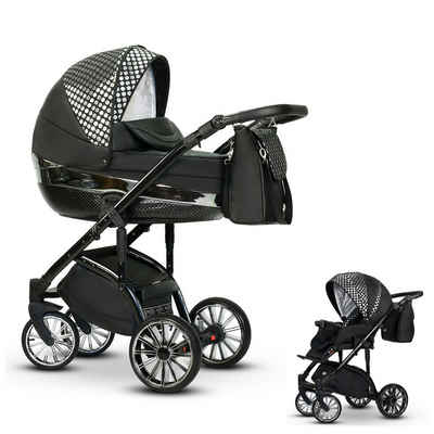 babies-on-wheels Kombi-Kinderwagen »Luxus Kinderwagen 2 in 1 Vip Lux - 11 Teile - von Geburt bis 4 Jahre in 16 Farben«