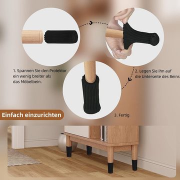 Henreal Stuhlsocke 24 Stück Stuhlbeinsocke Möbel Socken mit Fühlte Pads, Schutz Stuhl