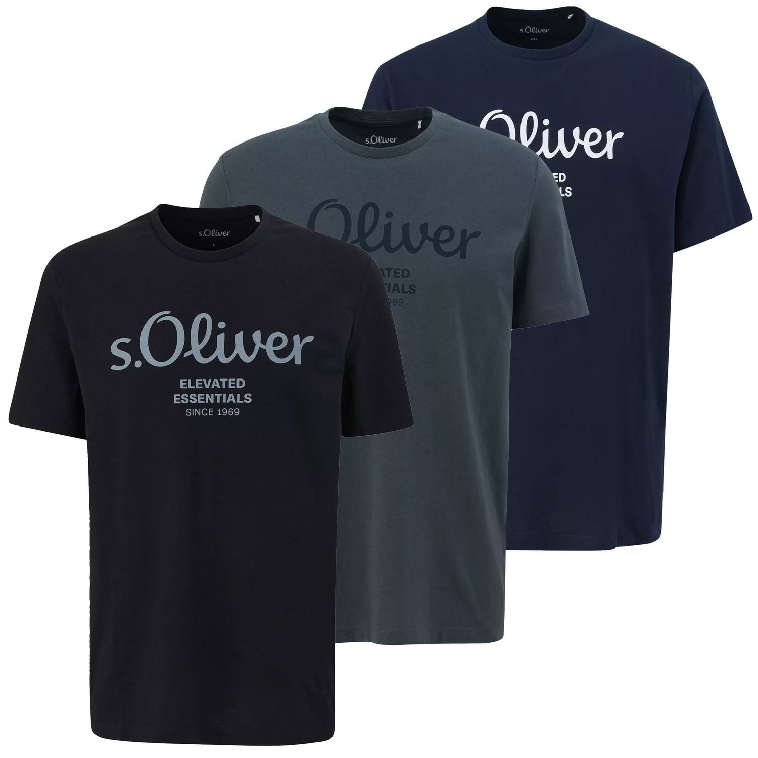 s.Oliver T-Shirt Basic aus reiner Baumwolle, günstig online kaufen