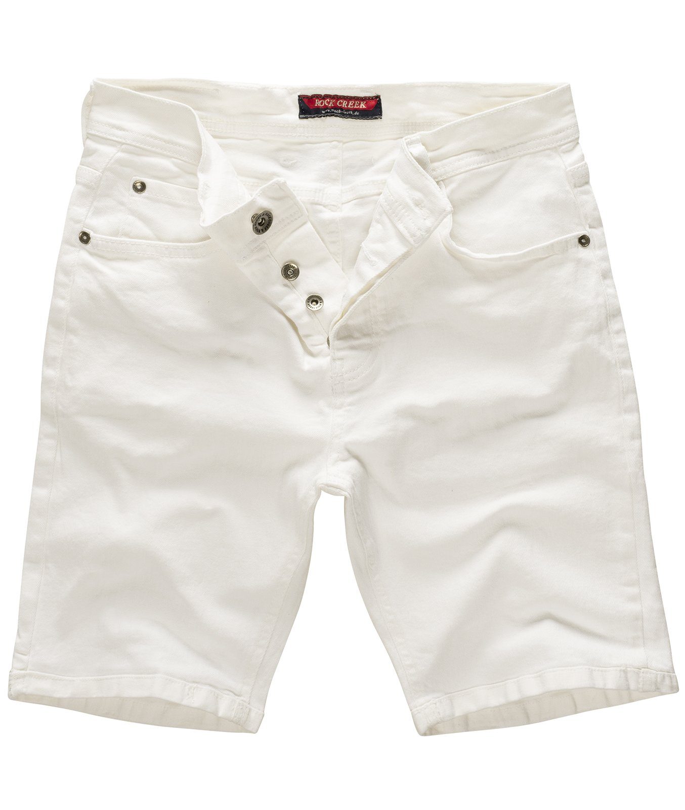 Rock Creek Jeansshorts Herren Shorts Denim Weiß RC-2205 günstig online kaufen