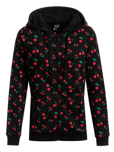 Pussy Deluxe Kapuzensweatjacke Cherries