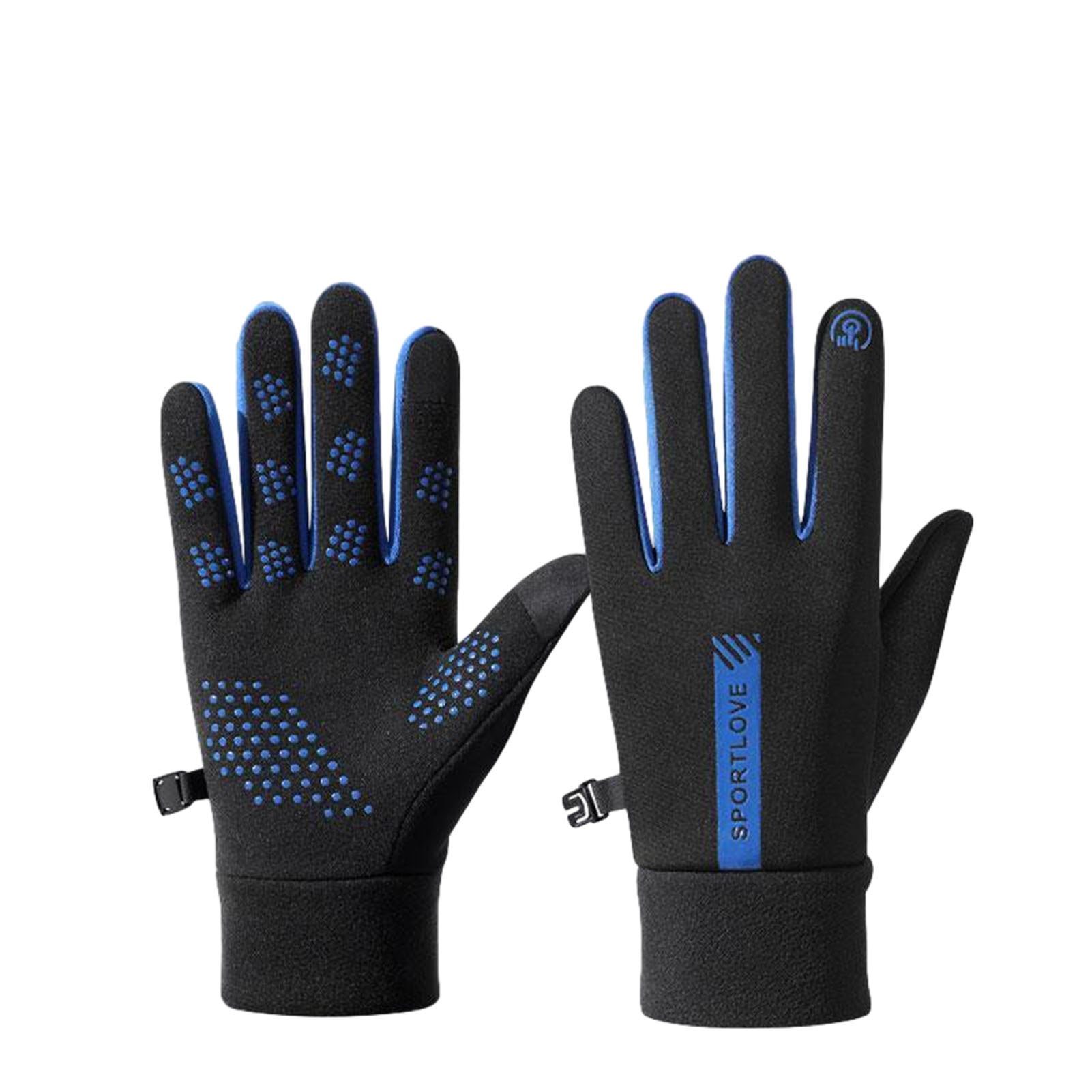 Touchscreen-Wärmehandschuhe Blusmart Fahrradhandschuhe blue black