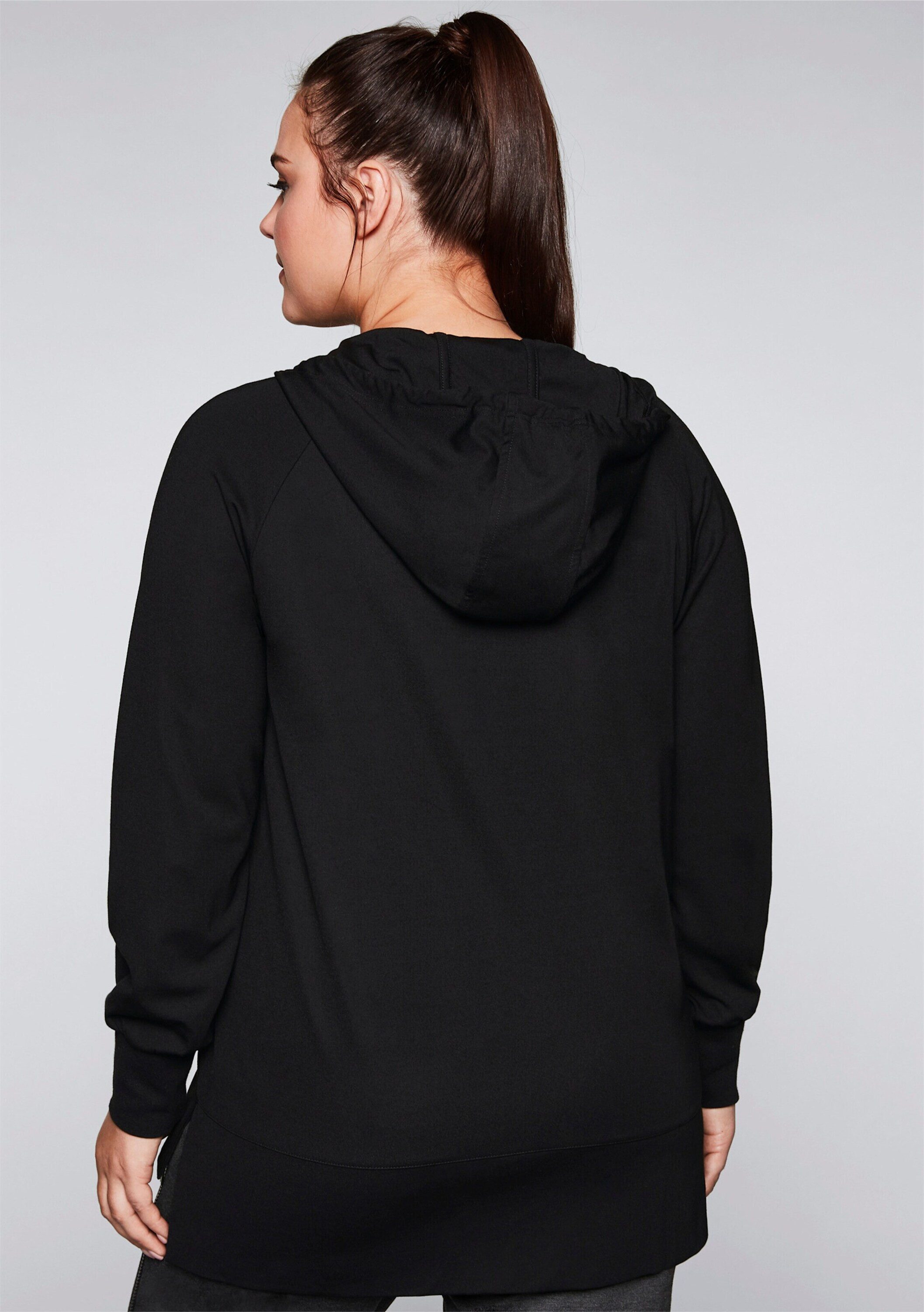 Sheego Trainingsshirt Sweatjacke Langarm günstig online kaufen