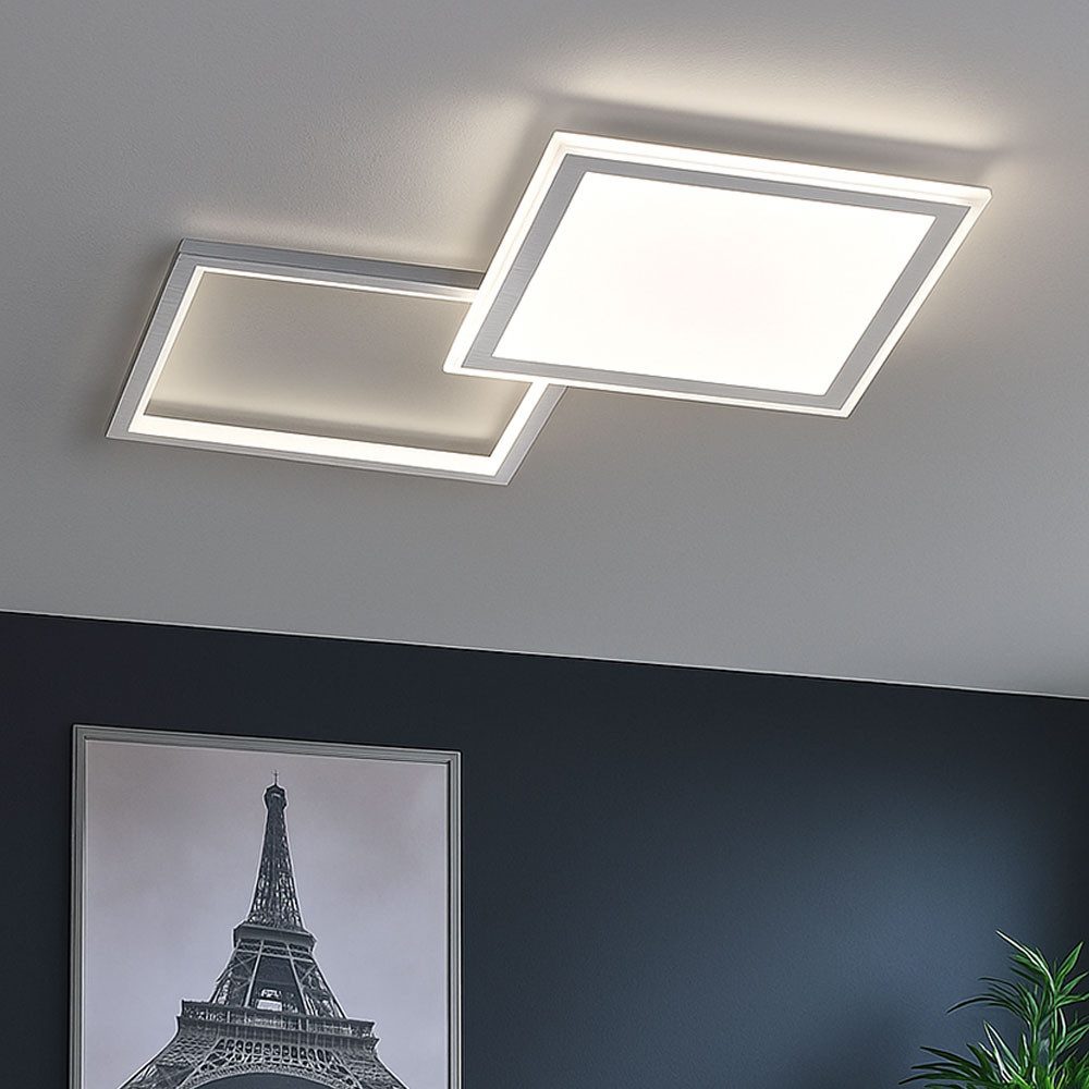 WOFI LED Deckenleuchte, LED-Leuchtmittel fest verbaut, Tageslichtweiß, LED Deckenleuchte mit Fernbedienung Deckenleuchte