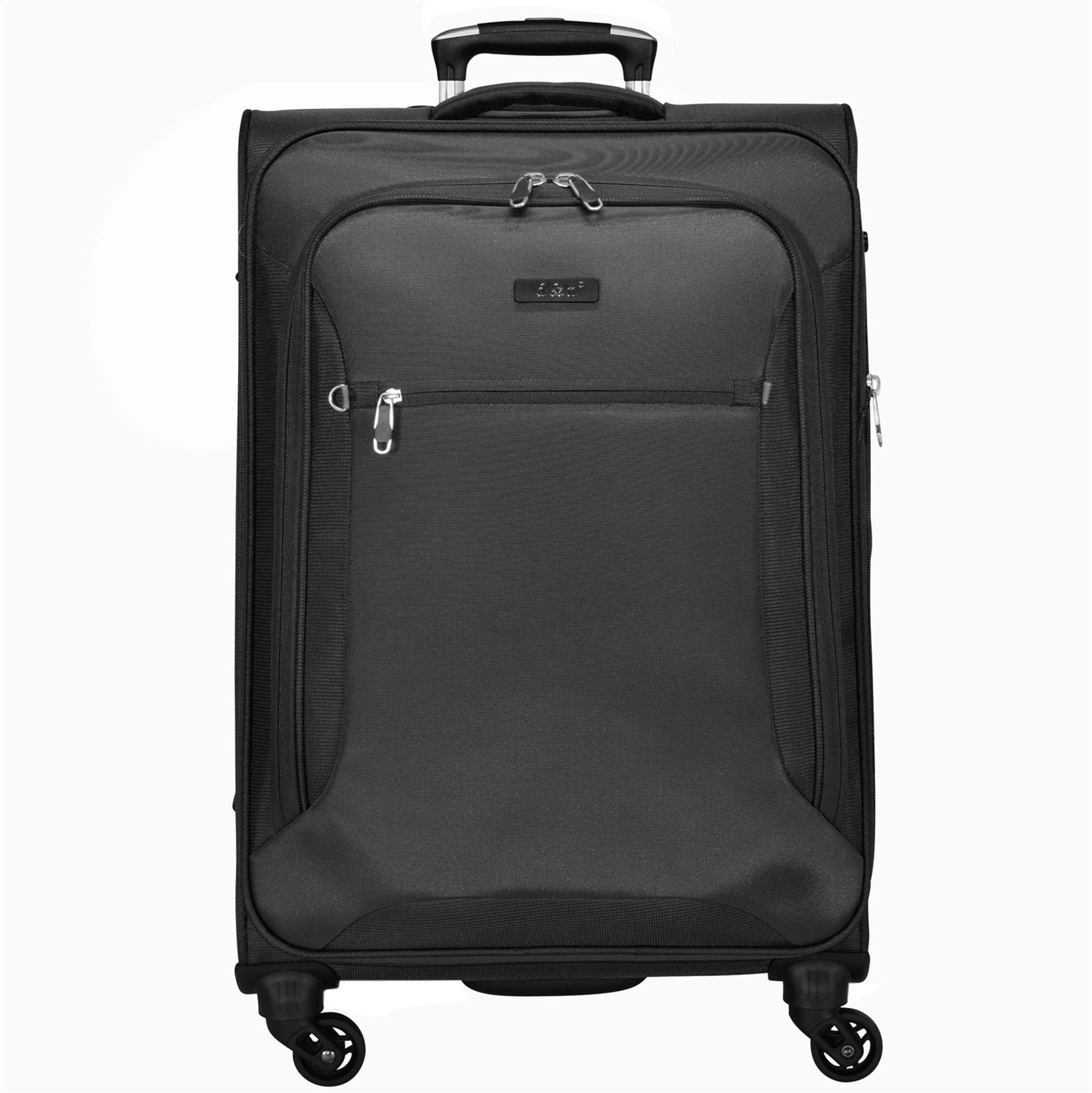 I Polyester Travel 4 6400, schwarz D&N Weichgepäck-Trolley Rollen, Line