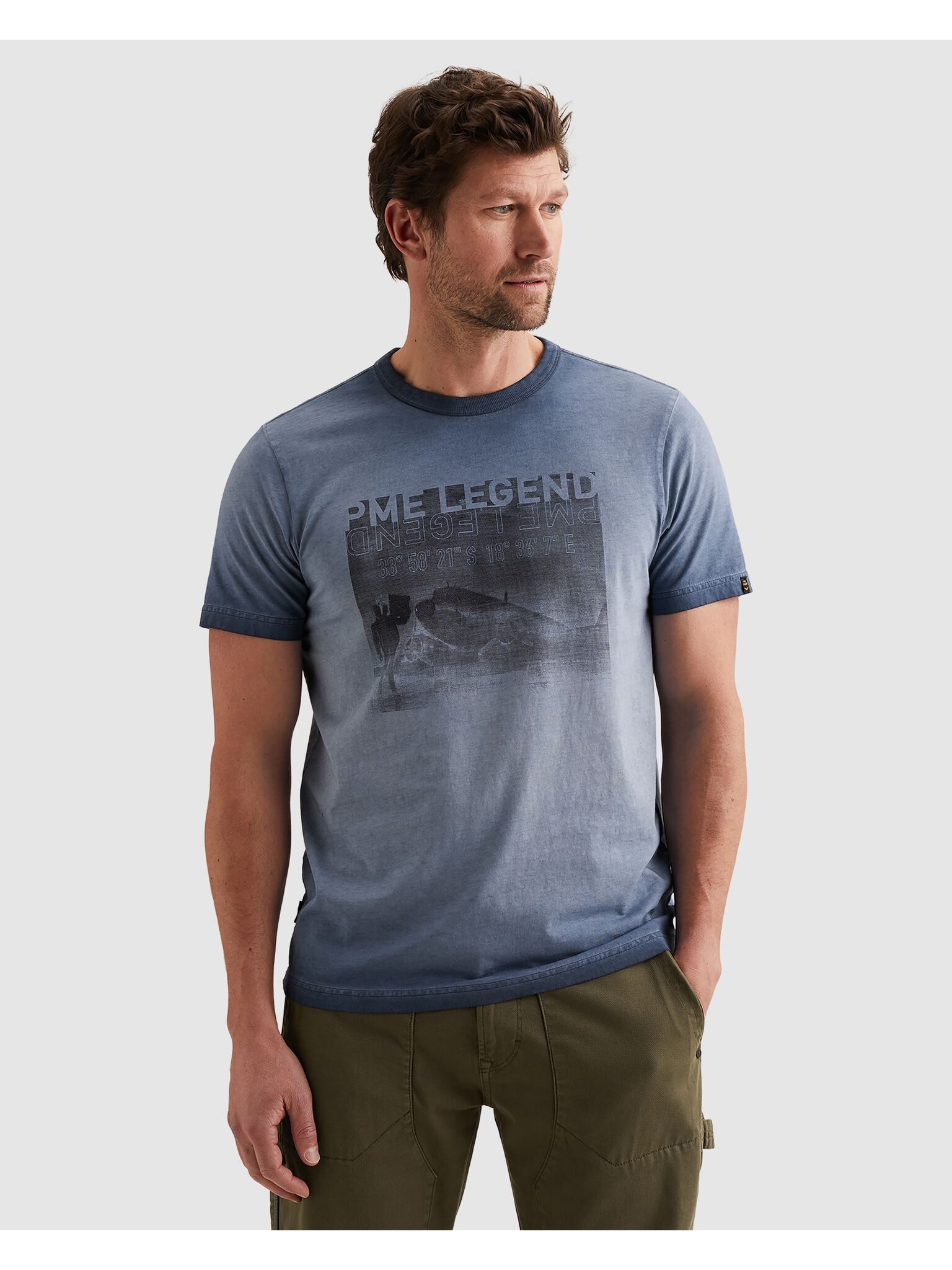 PME LEGEND T-Shirt Scold dye artwork Fotodruck günstig online kaufen