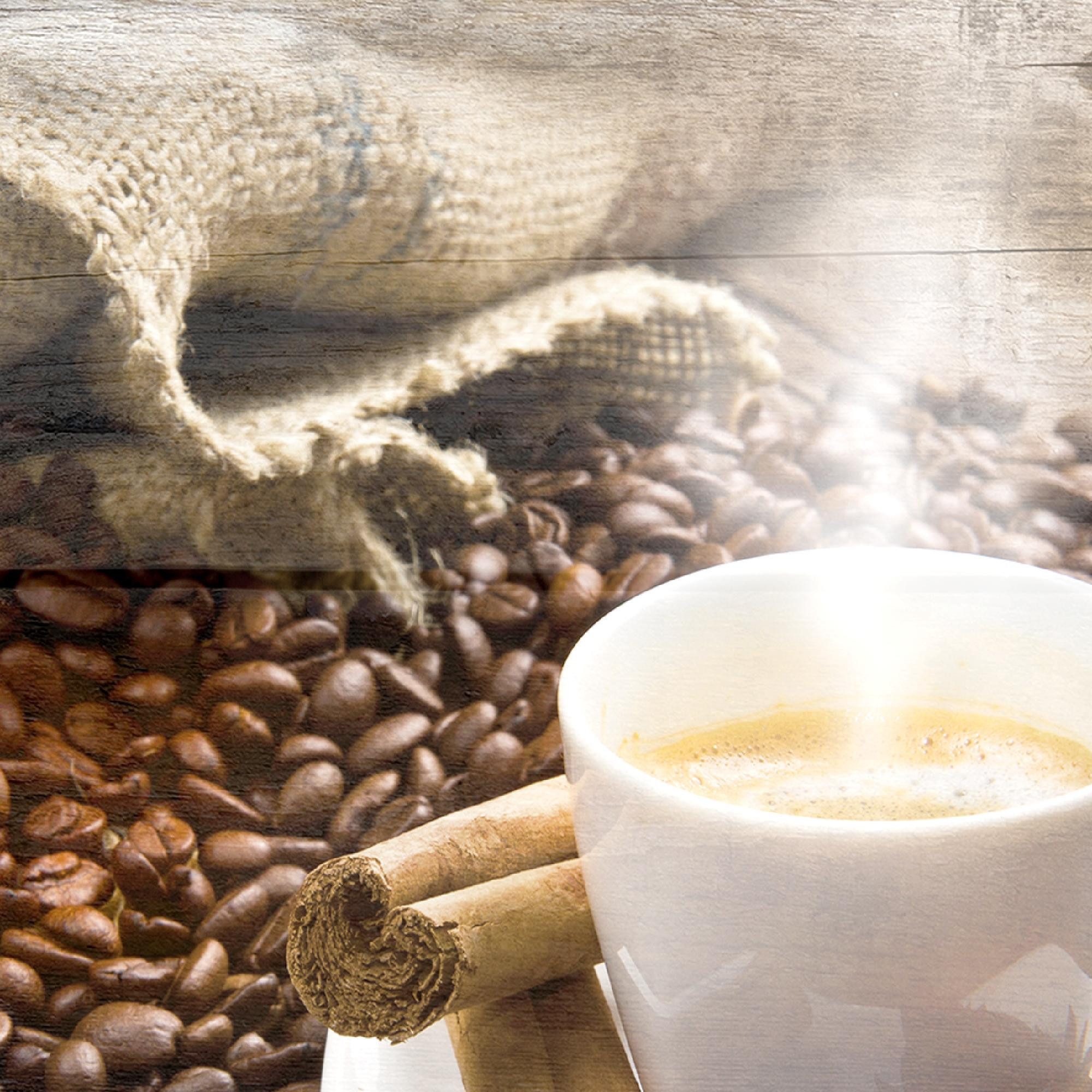 Runa Art Wandbild Küchenbilder Küche Deko Kaffee Braun Beige Deko, Kaffee