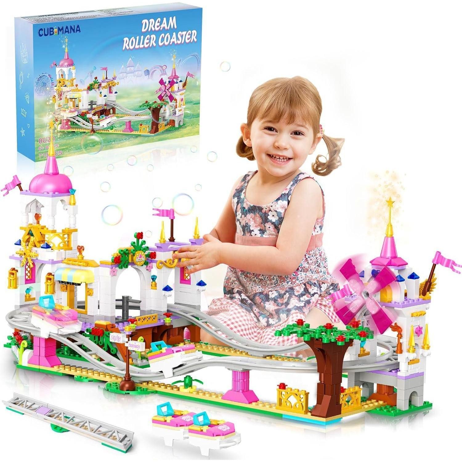 LuxusKollektion Spielzeug-Adventskalender Achterbahn Baukasten 719 Stück günstig online kaufen