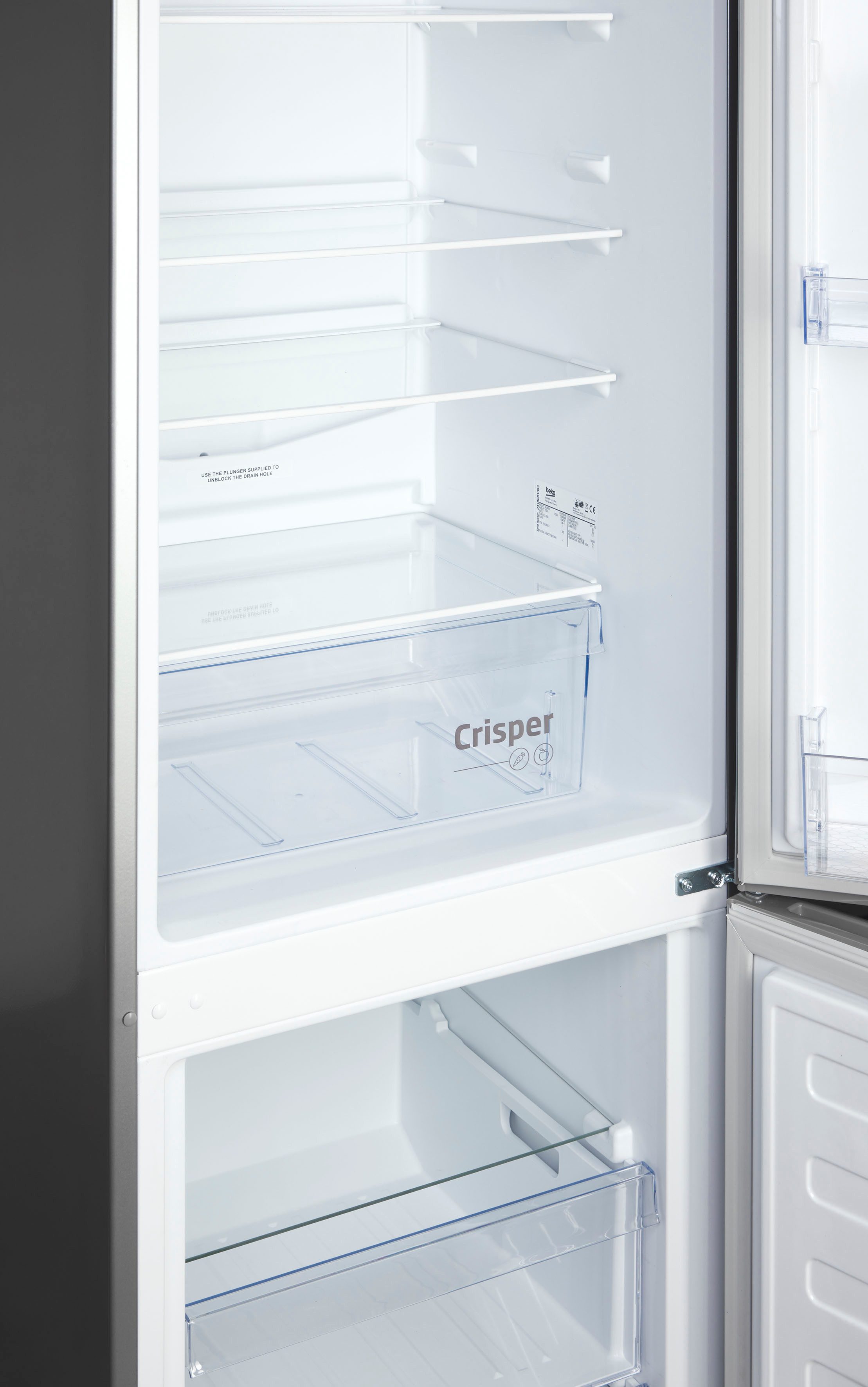 BEKO Kühl-/Gefrierkombination RCSA270K40SN 7519820046, 170,8 cm hoch, 54 cm breit, MinFrost & 262 l – weniger Eis, mehr nutzbarer Stauraum – Bild 5 von 5