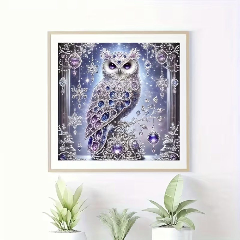 Venicce Love Kreativset Diamond Painting Bilder, 5D Diamant Painting Malerei Set – Eule, (1-tlg)