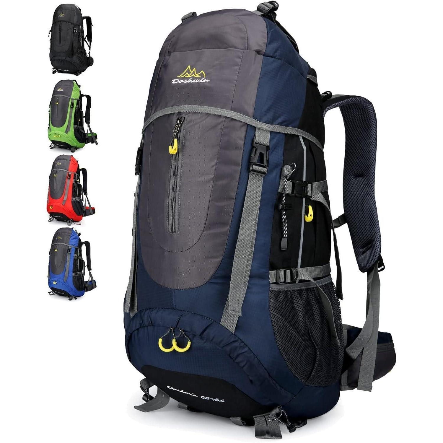 LuxusKollektion Trekkingrucksack Trekkingrucksack 70L Campingrucksack Damen Herren XL Dunkelblau