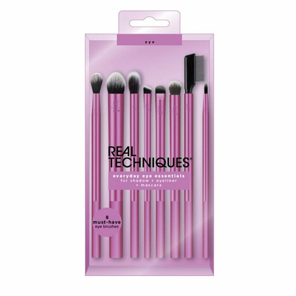 Real Techniques Kosmetikpinsel-Set Everyday Eye Essentials Set 8 Artikel