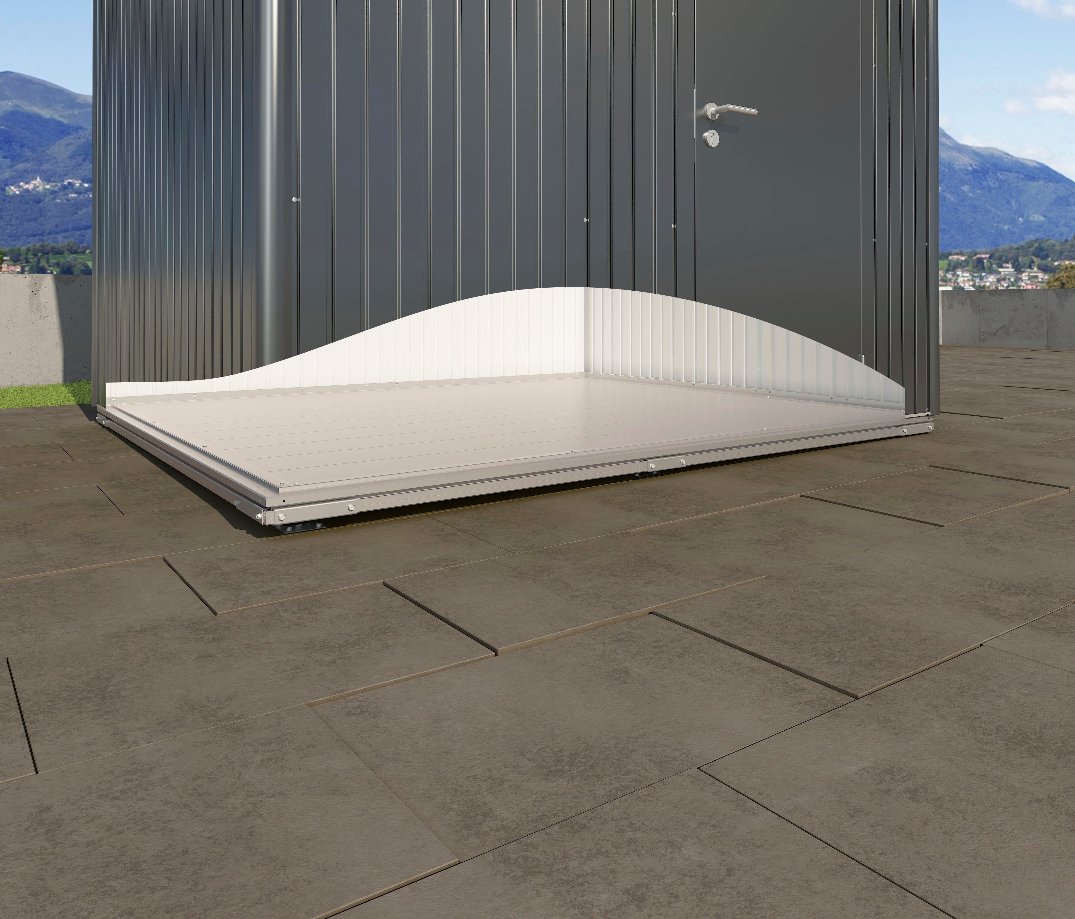Biohort Gerätehaus-Fundamentrahmen, BxT: 252x252 cm, für SmartBase HighLine H4, AvantGarde A7, Panorama P4, aus Aluminium