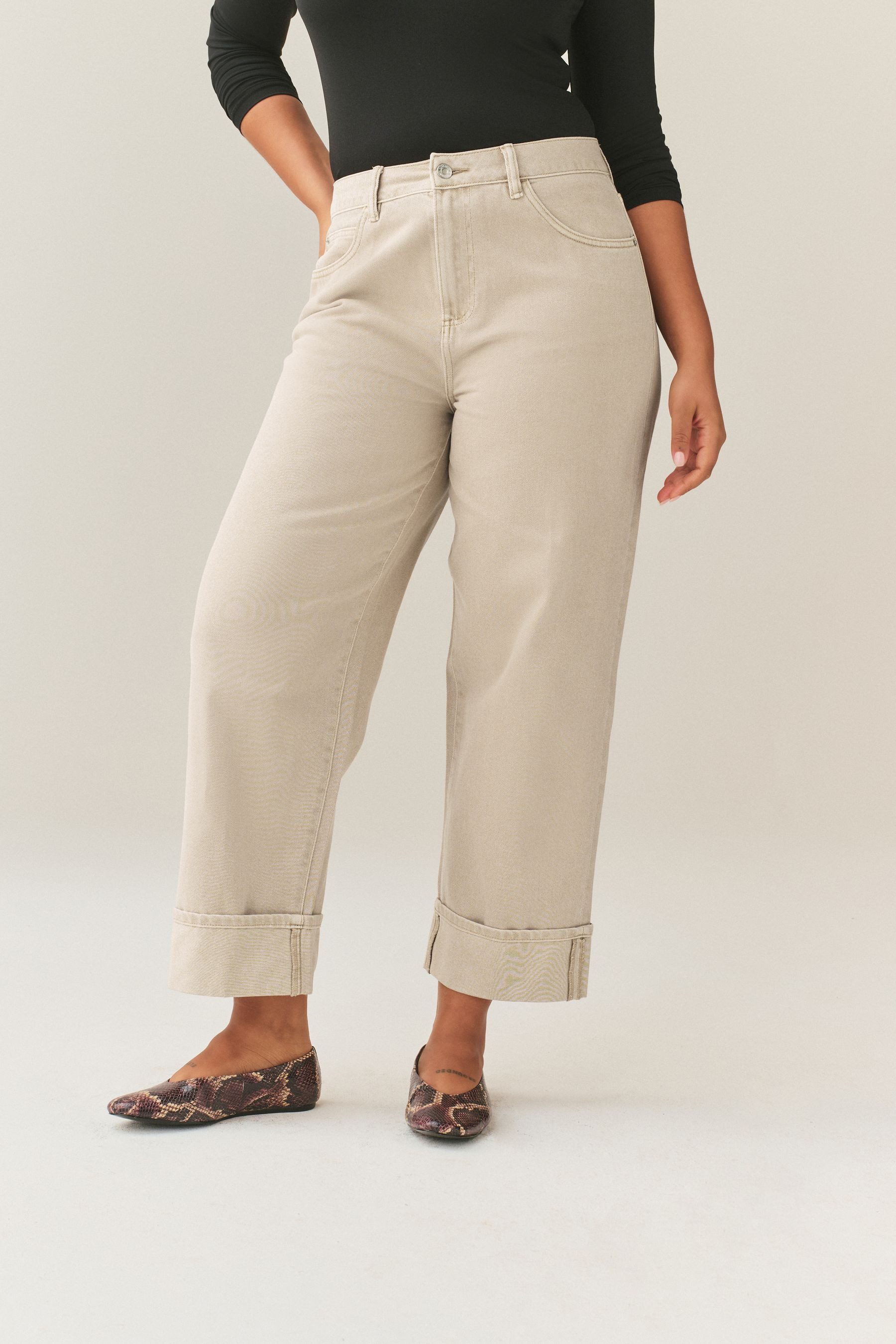Next Boyfriend-Jeans Sanduhr Boyfriend-Jeans, Kurzgröße (1-tlg)