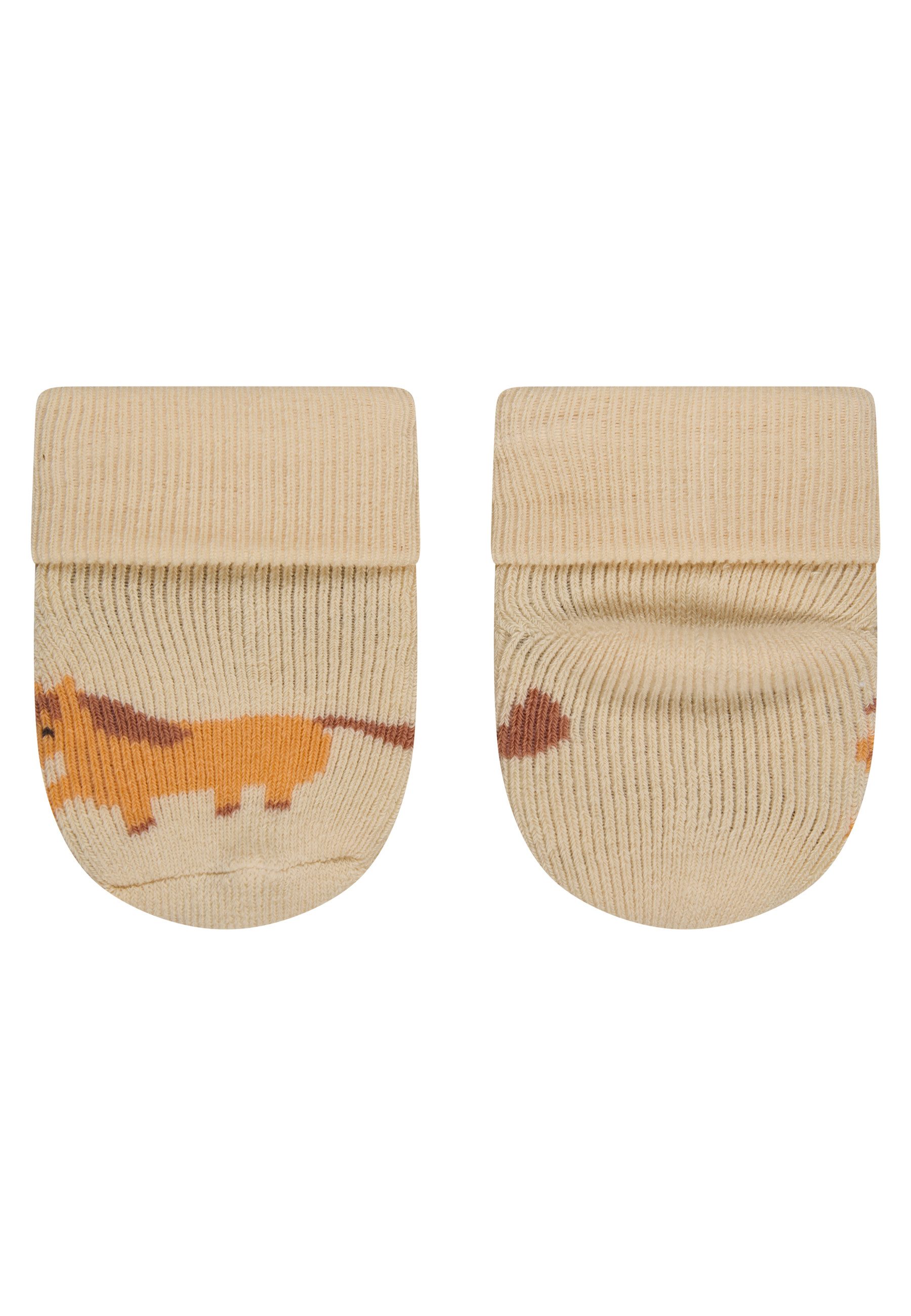 Sterntaler® Feinsöckchen Erstlingssocken 3er-Pack Pferd (3-Paar, 3er-Pack) Erstlingssocken 3erPack, Umschlag, Innenfrottee, hoher Baumwollanteil