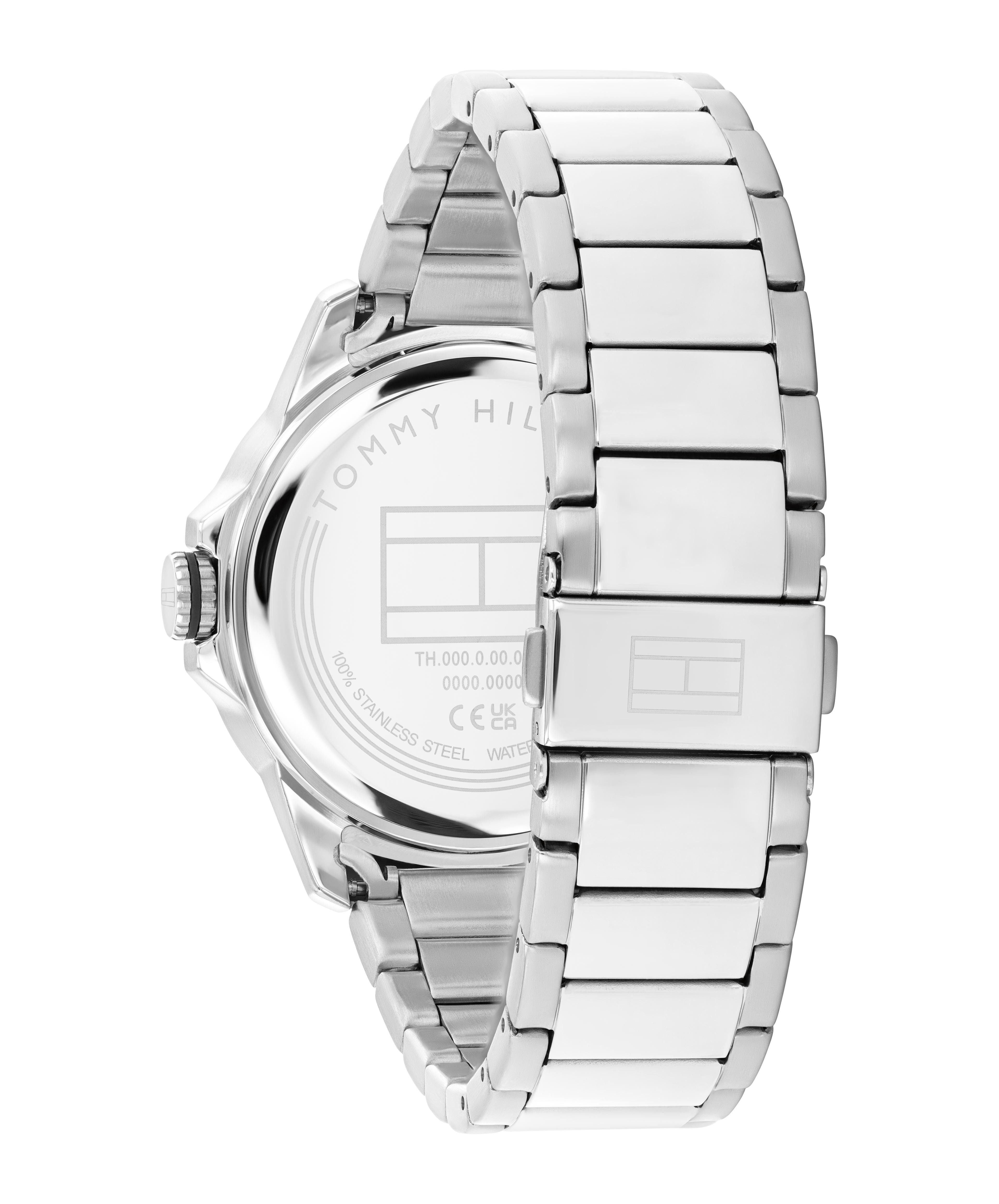 Tommy Hilfiger Quarzuhr REMY 1792230, Armbanduhr, Herrenuhr, Edelstahlarmband, analog, Tag