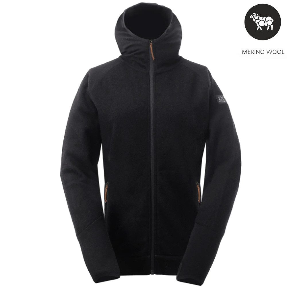 2117 of Sweden Trekkingjacke 2117 of Sweden Gasska Merino Hoody – Herren Midlayer mit Daumenloch