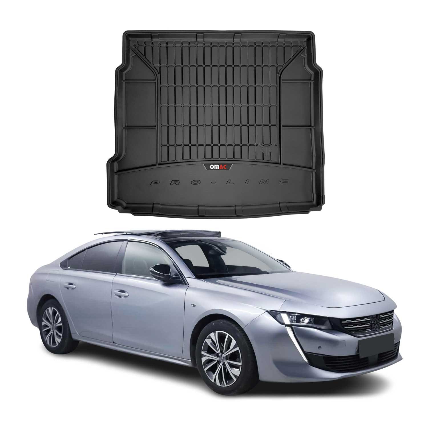 Kofferraummatte OMAC Kofferraumwanne für Peugeot 508 2018-2025 TPE Schwarz