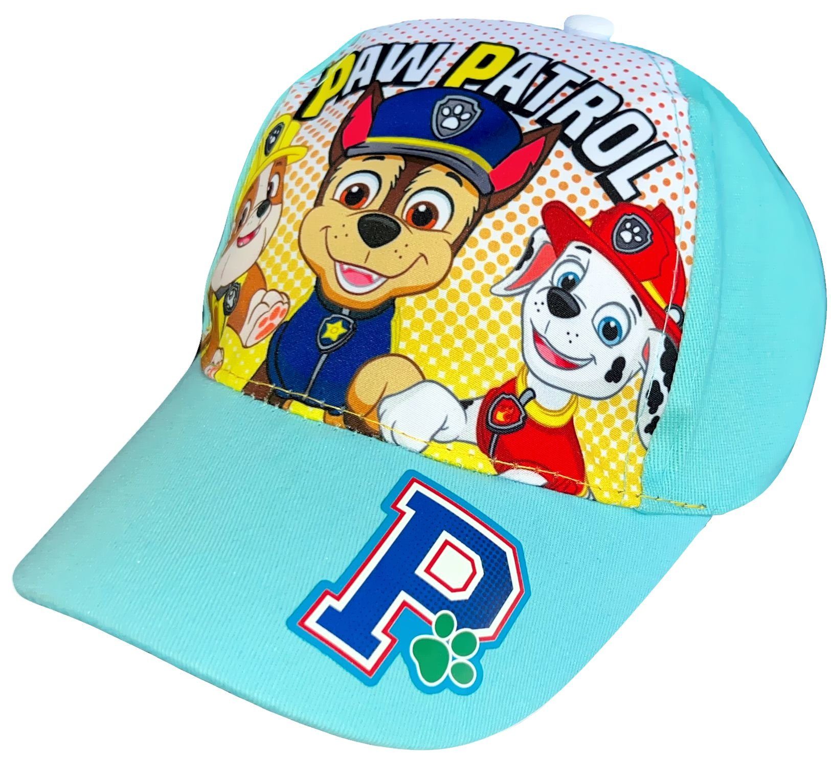 PAW PATROL Baseball Cap PAWPATROL Jungen Basecap Schirmmütze blau + türkis