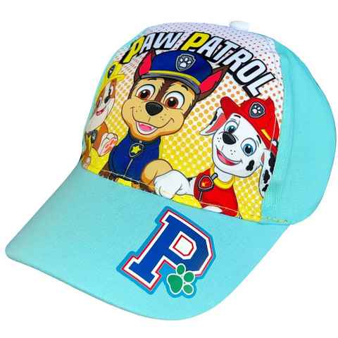 PAW PATROL Baseball Cap PAWPATROL Jungen Basecap Schirmmütze blau + türkis