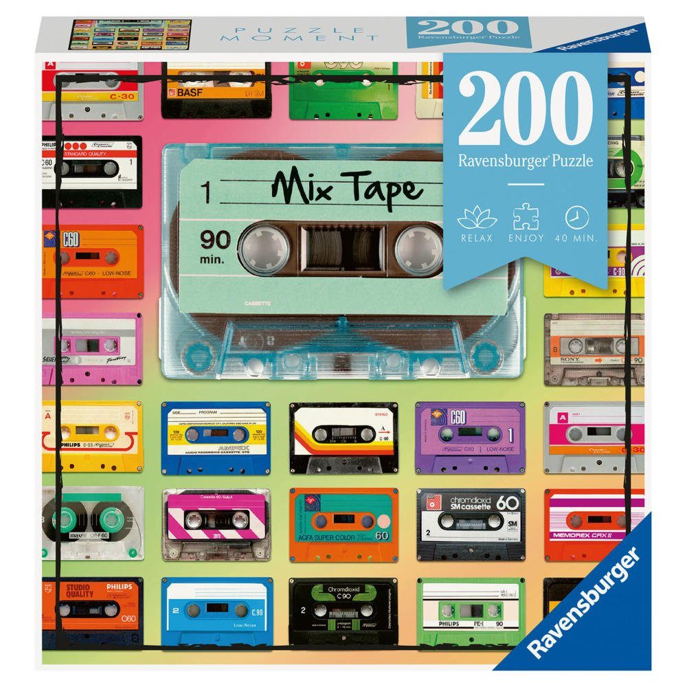 Ravensburger Puzzle Moment Mix Tape 200 Teile, Puzzleteile