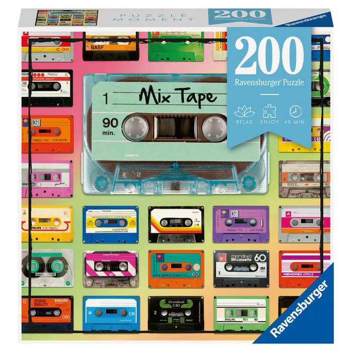 Ravensburger Puzzle Moment Mix Tape 200 Teile Puzzleteile