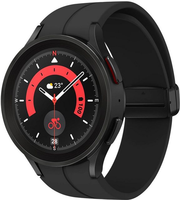 Samsung Galaxy Watch 5 Pro 45mm LTE Smartwatch (3,46 cm/1,4 Zoll, Wear OS by Samsung), Fitness Uhr, Fitness Tracker, Gesundheitsfunktionen
