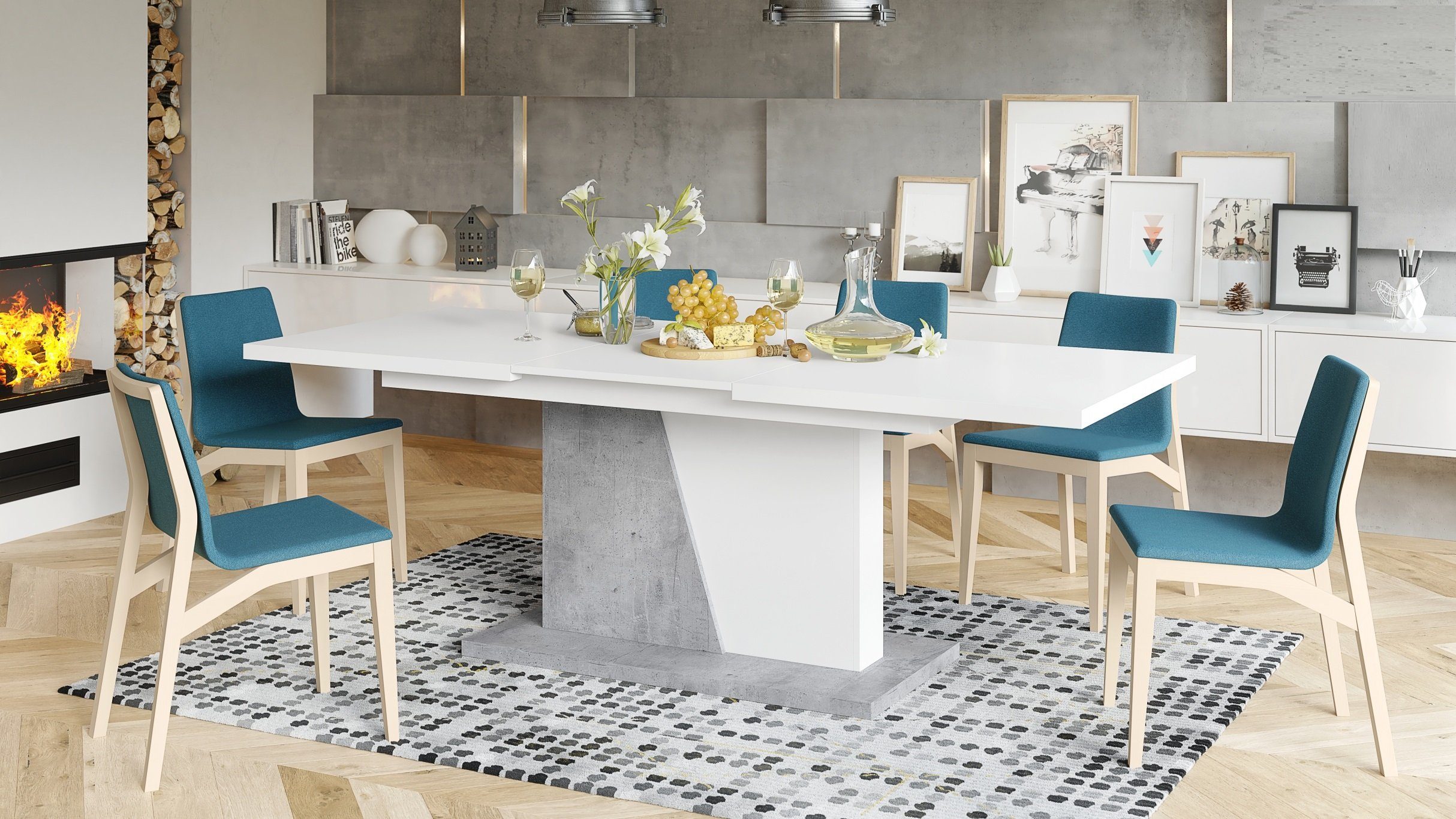 Mazzoni Esstisch Design Noble Noir Tisch günstig online kaufen