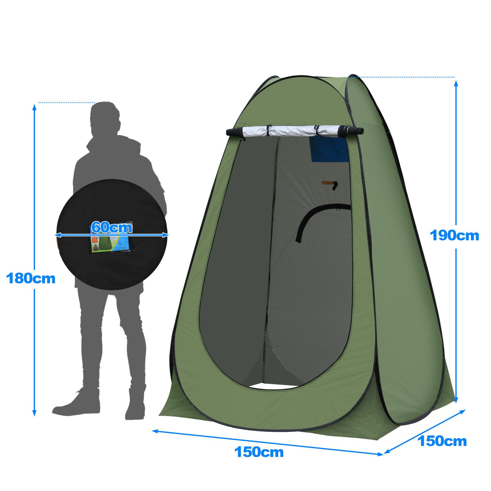 Ofcasa Faltzelt 150x150x190cm UV Schutz Faltzelt, günstig online kaufen
