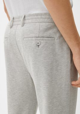 s.Oliver Stoffhose Slim: Joggsuit-Hose aus Stretch-Jersey Durchzugkordel