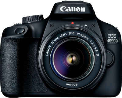 Canon EOS 4000D 18-55mm III Spiegelreflexkamera (EF-S 18-55mm f/3.5-5.6 III, 18 MP, WLAN (Wi-Fi)