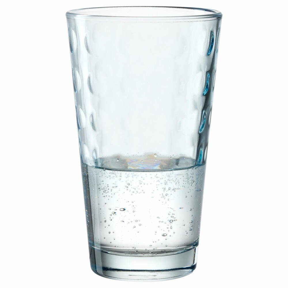 LEONARDO Becher Optic, Hellblau, 540 ml, Kalk-Natron-Glas