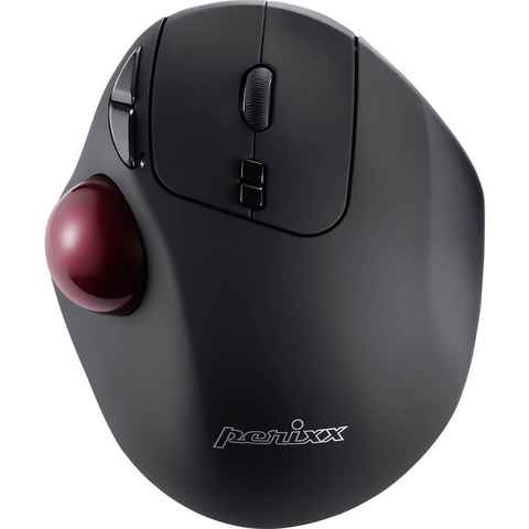 Perixx Ergonomische Wireless Trackball Maus Mäuse (Ergonomisch, Integrierter Trackball)