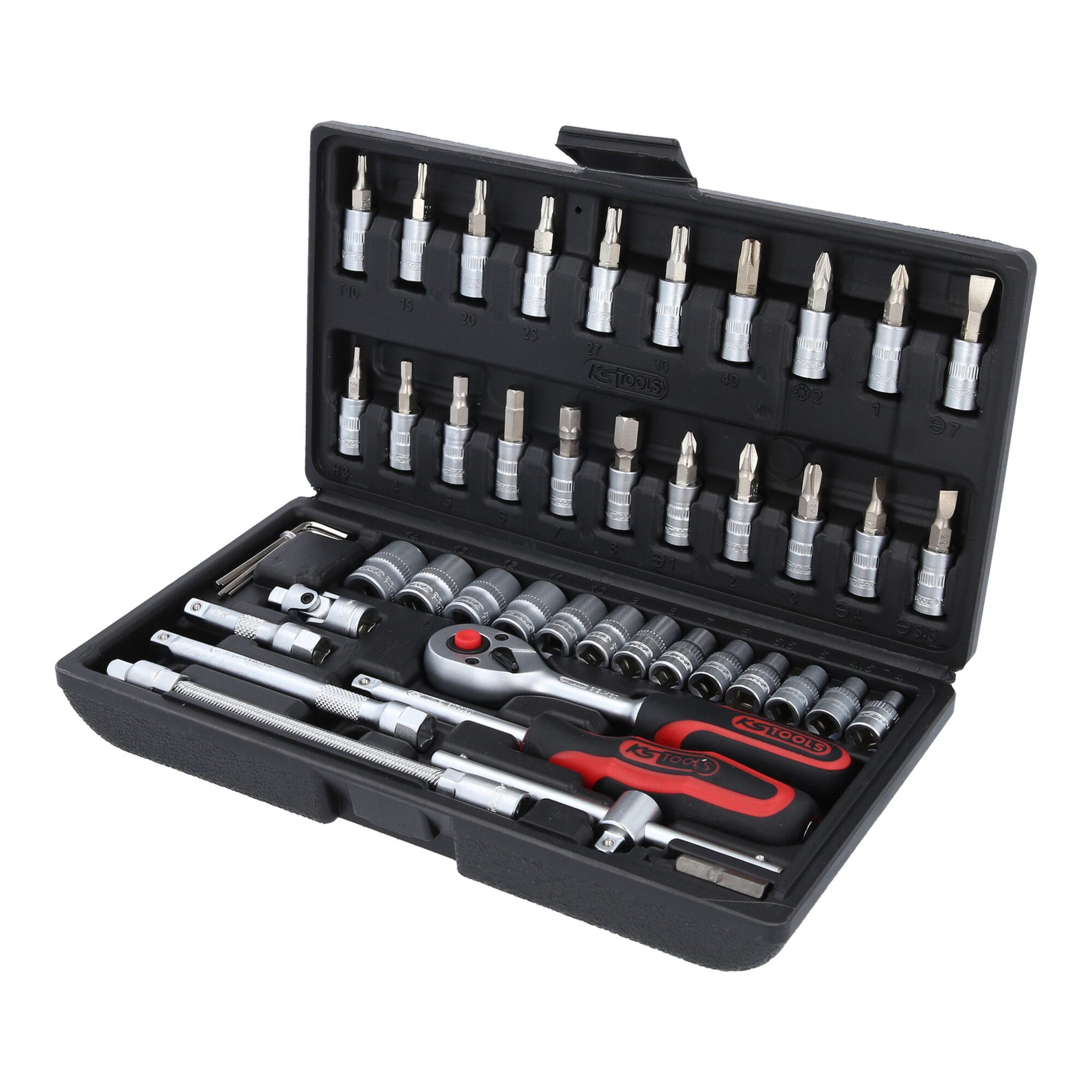 KS Tools Steckschlüssel KS Tools 1/4" Steckschlüssel-Satz, 46-teilig
