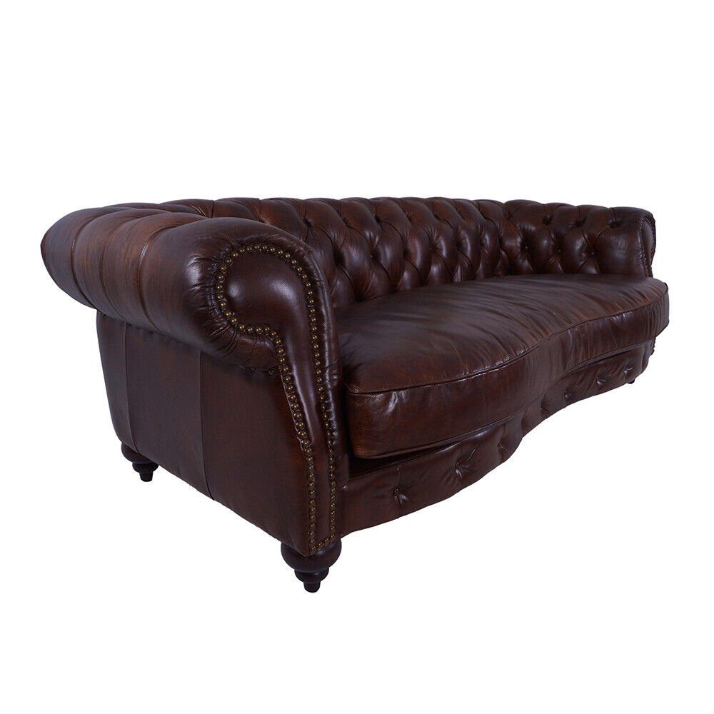 Design Couch Polster Sitz in 3-Sitzer Luxus Europe Made JVmoebel Chesterfield Garnitur, Sofa