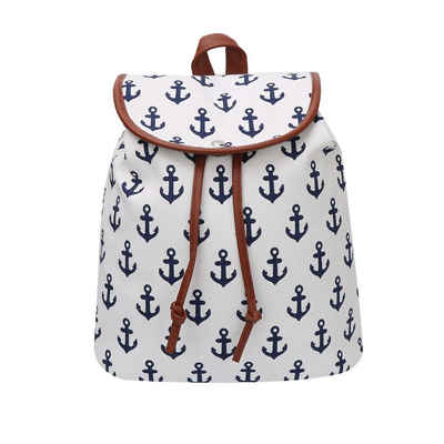 Sonia Originelli Umhängetasche XS Rucksack "Lilly" Streifen Maritim Daypack